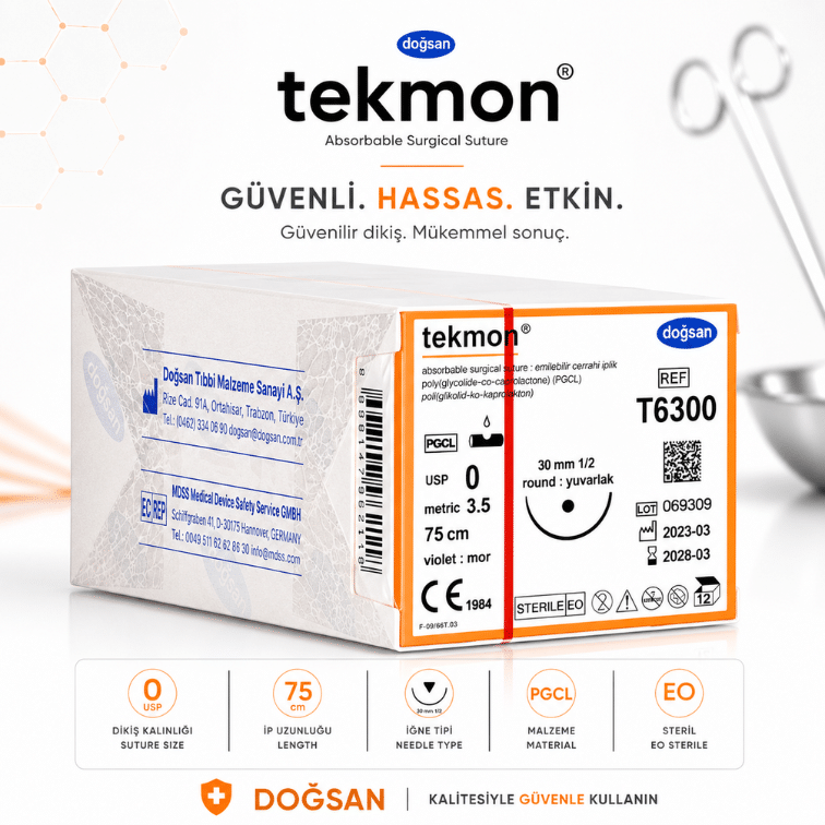 DOĞSAN Tekmon® Emilebilir Cerrahi Sütür REF: T6300 ürün görseli