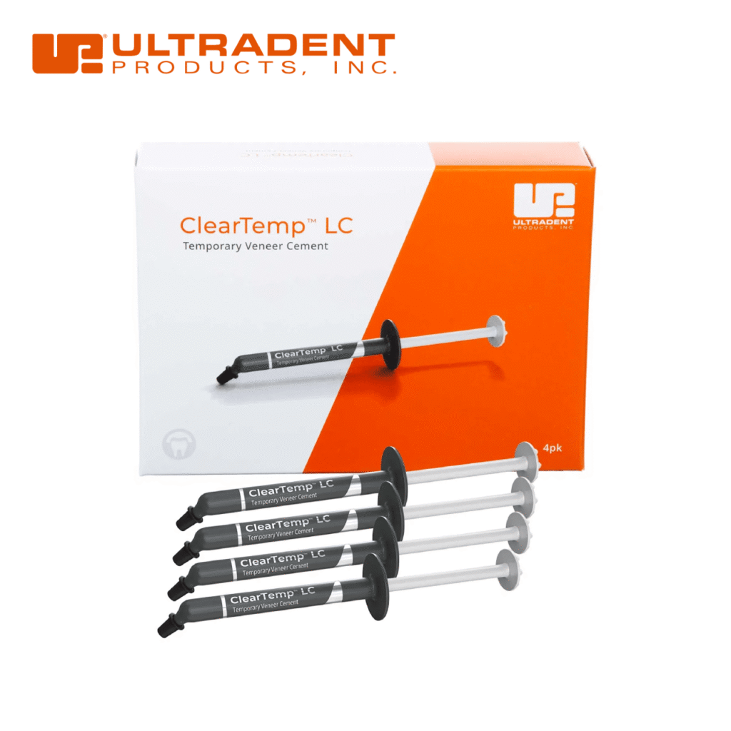 Ultradent ClearTemp LC Geçici Veneer Simanı 4’lü Kit ürün görseli