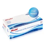 Beybi Nitril mavi Eldiven (3 paket x 100lük) ürün görseli