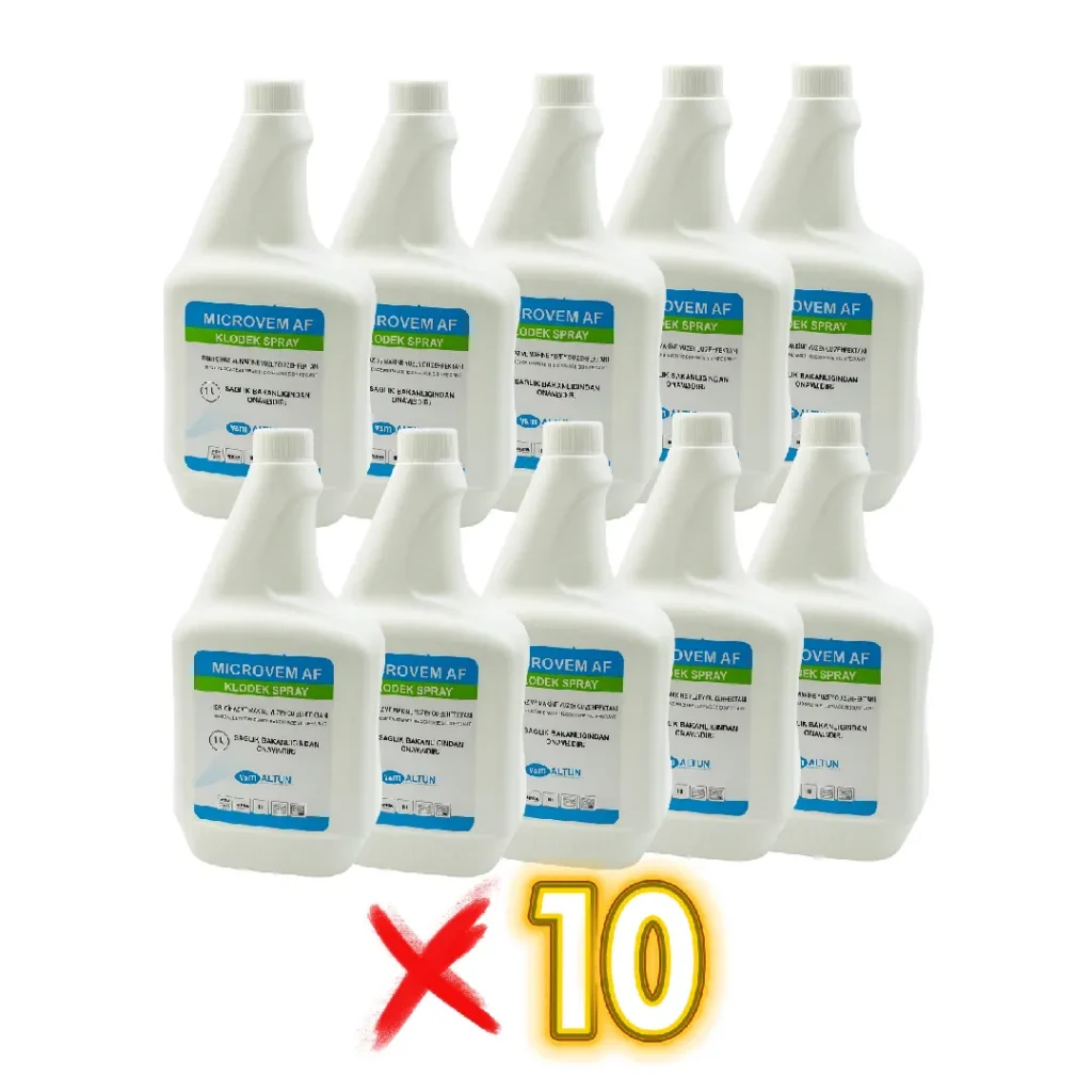 Altun Microvem AF Klodek Spray Tıbbi Cihaz Yüzey Dezenfektanı, 10 × 1 L ürün görseli