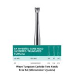Wave Tungsten Carbide Ters Konik Frez RA (Mikromotor Uyumlu) ürün görseli