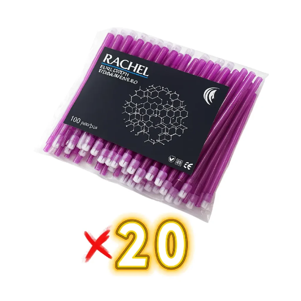 Rachel Sakşın Tükürük Emici (100’lük × 20 Paket – Toplam 2000 Adet) ürün görseli