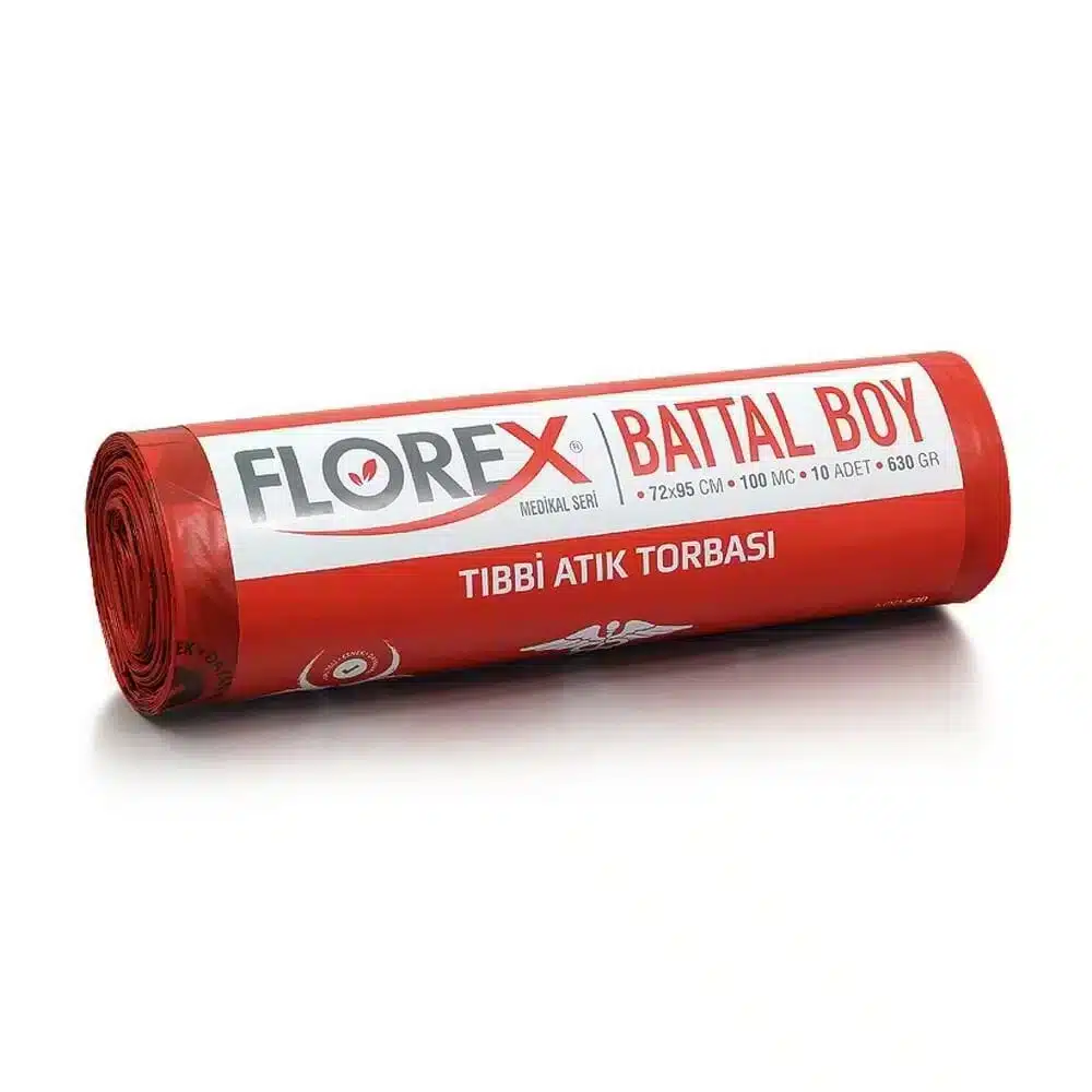 Florex Battal Boy Tıbbi Atık Torbası 72*95 10'lu Rulo ürün görseli