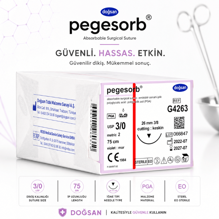 DOĞSAN Pegesorb® Emilebilir Cerrahi Sütür REF: G4263 ürün görseli