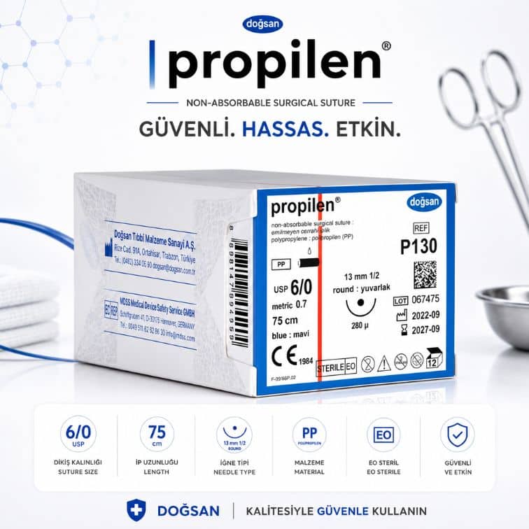 DOĞSAN Propilen® Non-Absorbable Cerrahi Sütür | REF: P130 ürün görseli