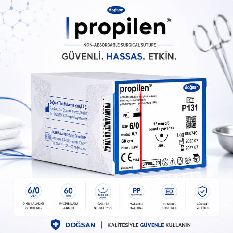 DOĞSAN Propilen® Non-Absorbable Cerrahi Sütür | REF: P131 ürün görseli