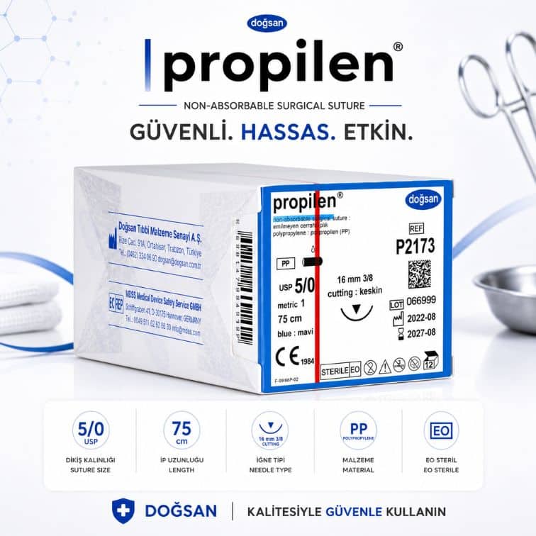 DOĞSAN Propilen® Non-Absorbable Cerrahi Sütür | REF: P2173 ürün görseli