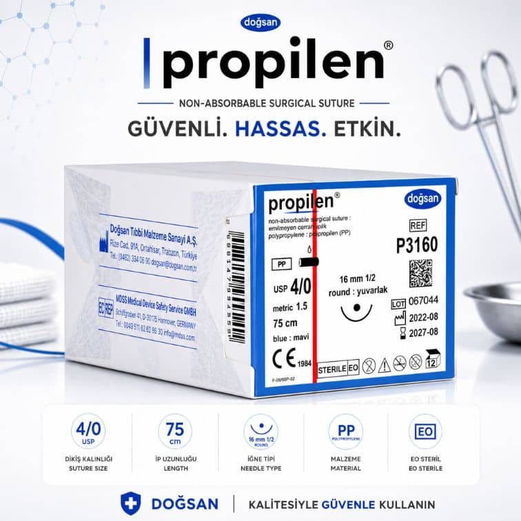 DOĞSAN Propilen® Non-Absorbable Cerrahi Sütür | REF: P3160 ürün görseli
