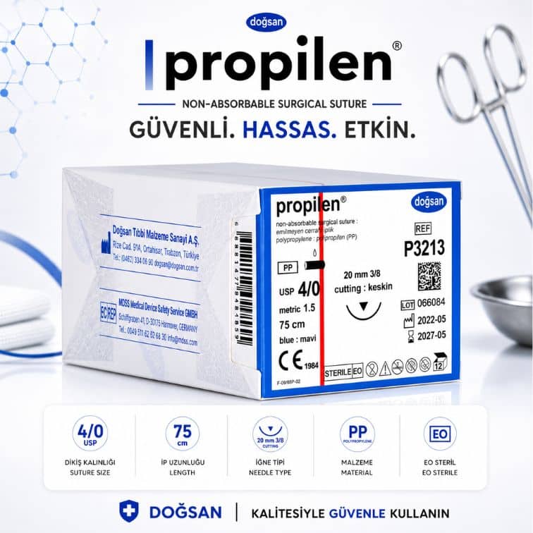 DOĞSAN Propilen® Non-Absorbable Cerrahi Sütür | REF: P3213 ürün görseli