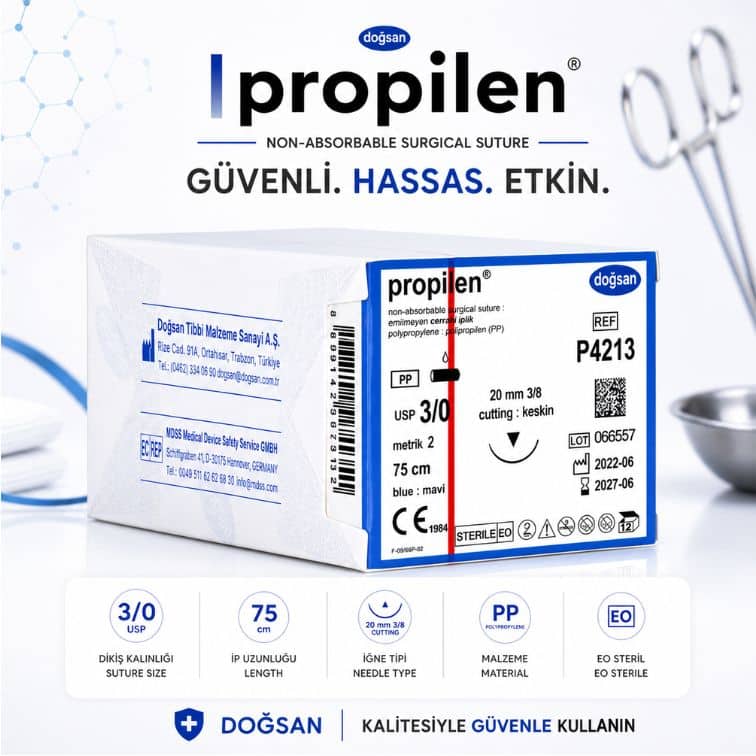 DOĞSAN Propilen® Non-Absorbable Cerrahi Sütür | REF: P4213 ürün görseli