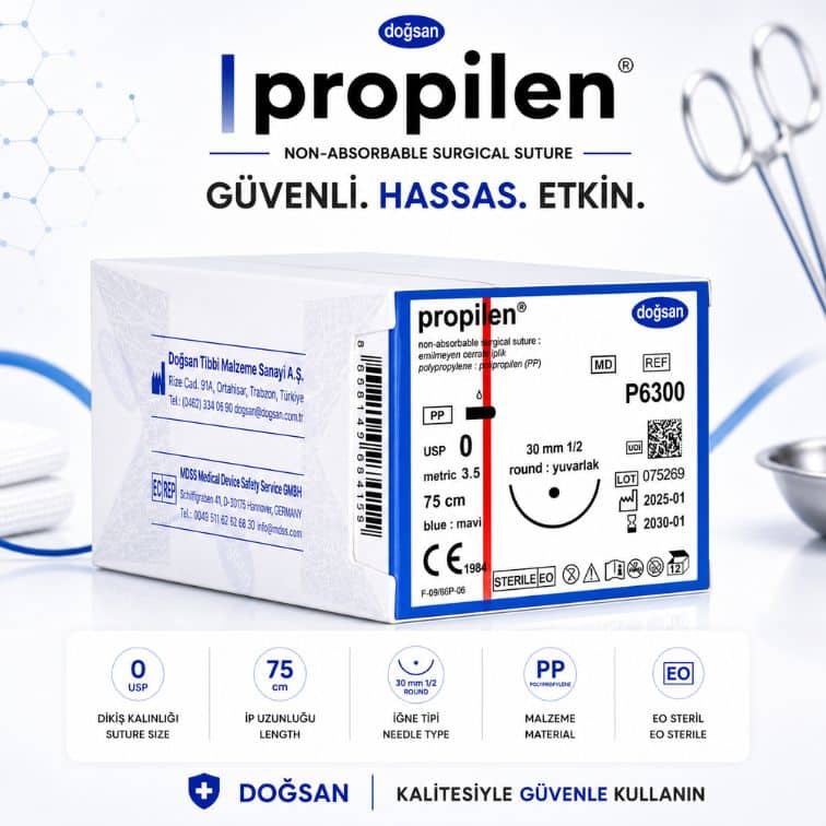 DOĞSAN Propilen® Non-Absorbable Cerrahi Sütür | REF: P6300 ürün görseli