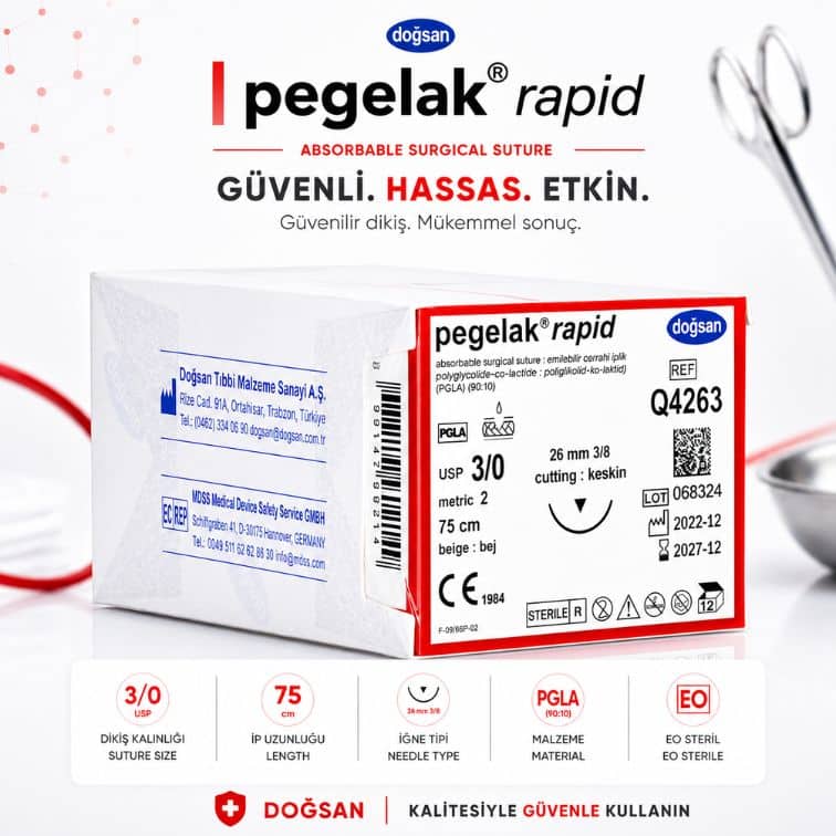 q4263-1.jpg DOĞSAN Pegelak Rapid 3/0 Emilebilir Sütür - Q4263 ürün görseli