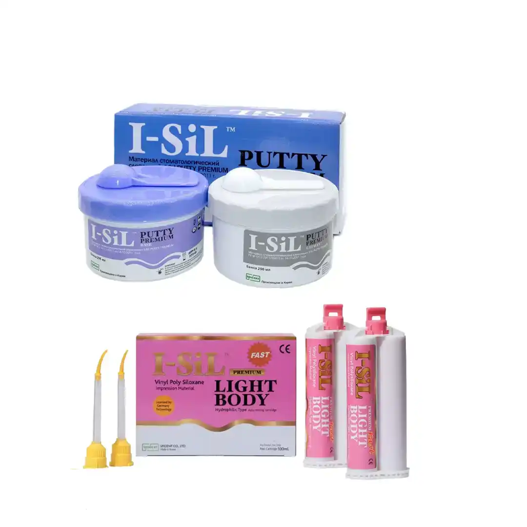 spident.webp Spident I-Sil A Tipi Silikon Takım ( putty + light body ) ürün görseli