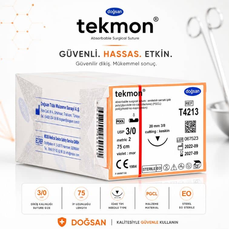 DOĞSAN Tekmon® Emilebilir Cerrahi Sütür REF: T4213 ürün görseli