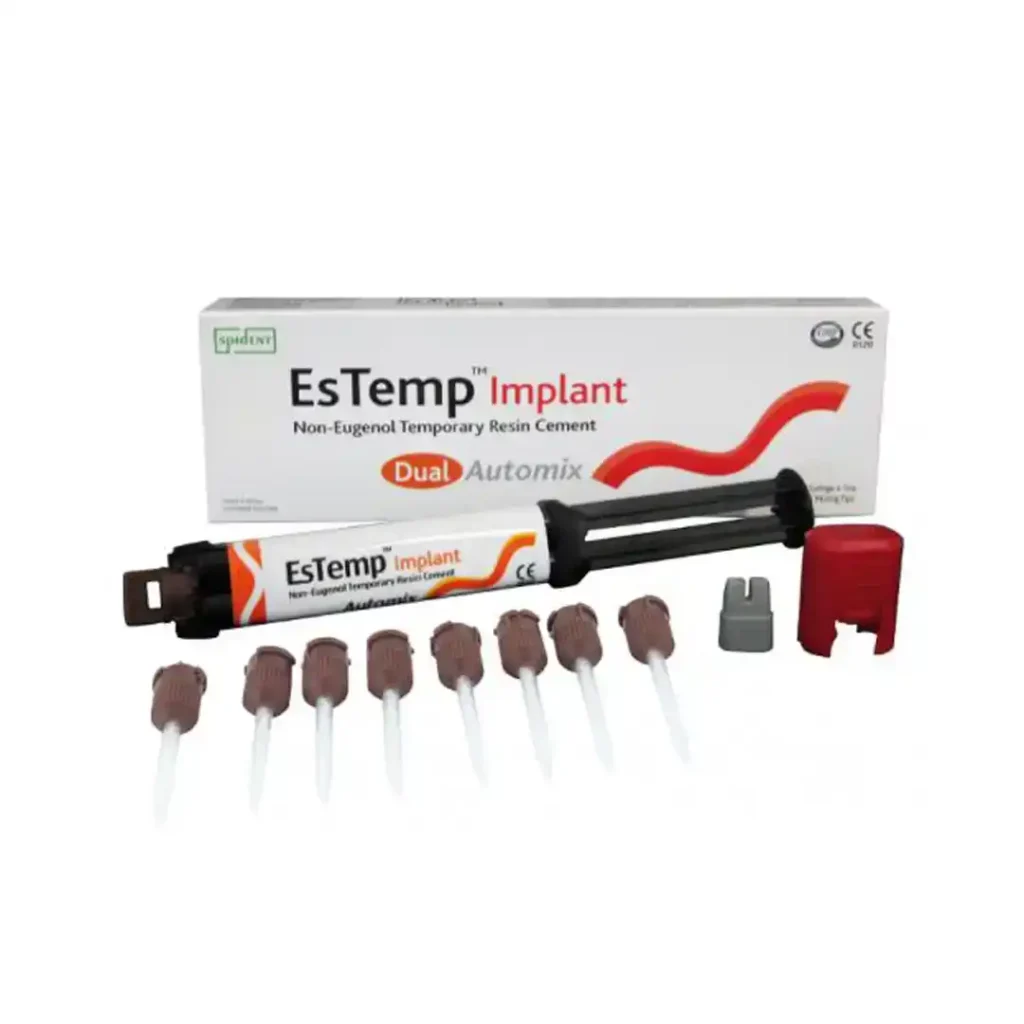Spident EsTemp İmplant Öjenolsuz Rezin Esaslı İmplant Yapıştırma Simanı 8 gr Automix ürün görseli