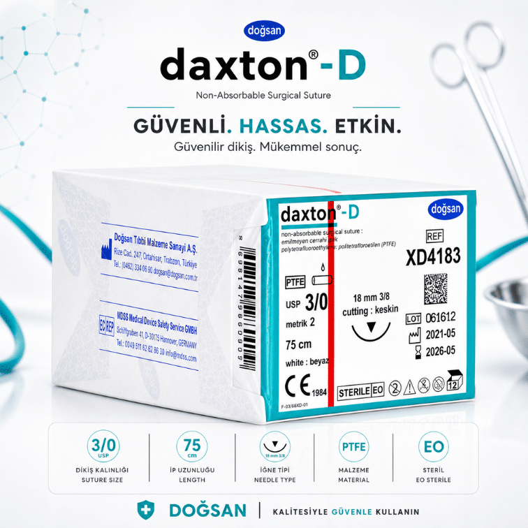 DOĞSAN Daxton®-D PTFE Non-Absorbable Cerrahi Sütür | REF: XD4183 ürün görseli