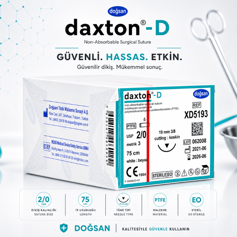 DOĞSAN Daxton®-D PTFE Non-Absorbable Cerrahi Sütür | REF: XD5193 ürün görseli