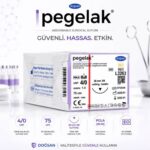 DOĞSAN Pegelak® Cerrahi Sütür REF L3263 – USP 4/0 75 cm 26 mm 3/8 Keskin (Emilebilir) ürün görseli