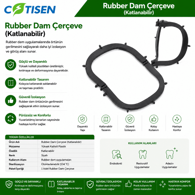 Cotisen Rubber Dam - Çerçeve (Katlanabilir) ürün görseli