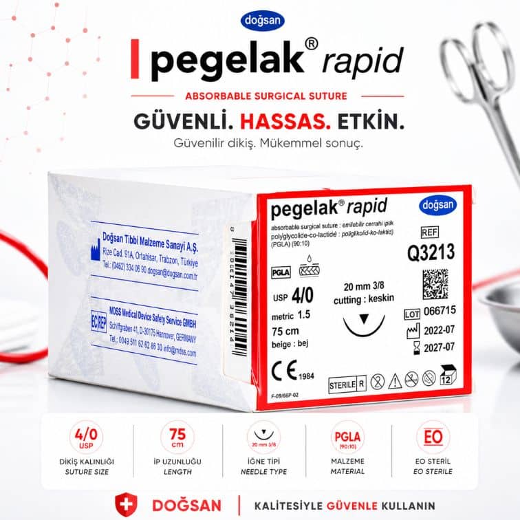 DOĞSAN Pegelak® Rapid Emilebilir Cerrahi Sütür | REF: Q3213 ürün görseli