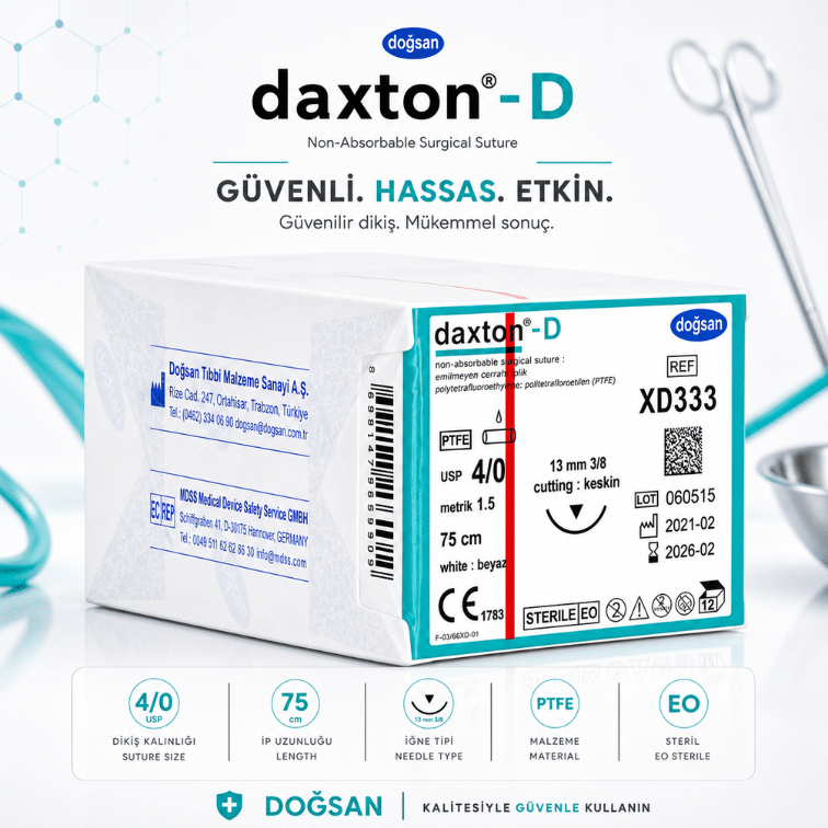 DOĞSAN Daxton®-D PTFE Non-Absorbable Cerrahi Sütür | REF: XD333 ürün görseli